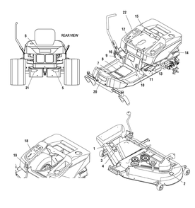 Decals Group (7500978) Diagram and Parts List for 107287910-7800340,ZTS7500 2008 Briggs and Stratton Lawn Tractor Accessories
